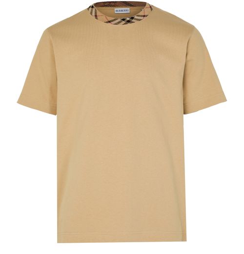 BURBERRY T-shirt en coton avec Check