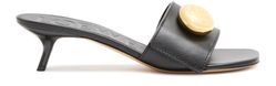 Pebble slides in soft calfskin