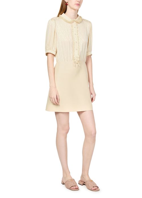 VALENTINO GARAVANI Crepe couture mini dress