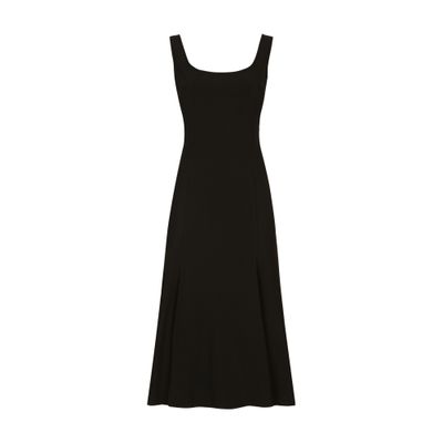 Calf-length cady dress