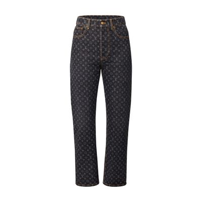 Louis Vuitton Monogram Jeans In Black