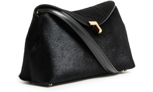 TOTEME T-Lock pony skin clutch bag