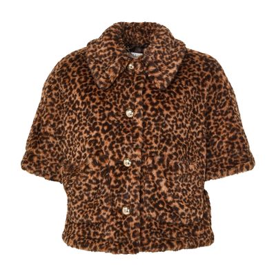 Max Mara Titty Teddy Cape In Brown