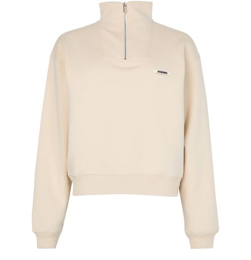 JACQUEMUS The Gros Grain zipped-rollneck sweatshirt