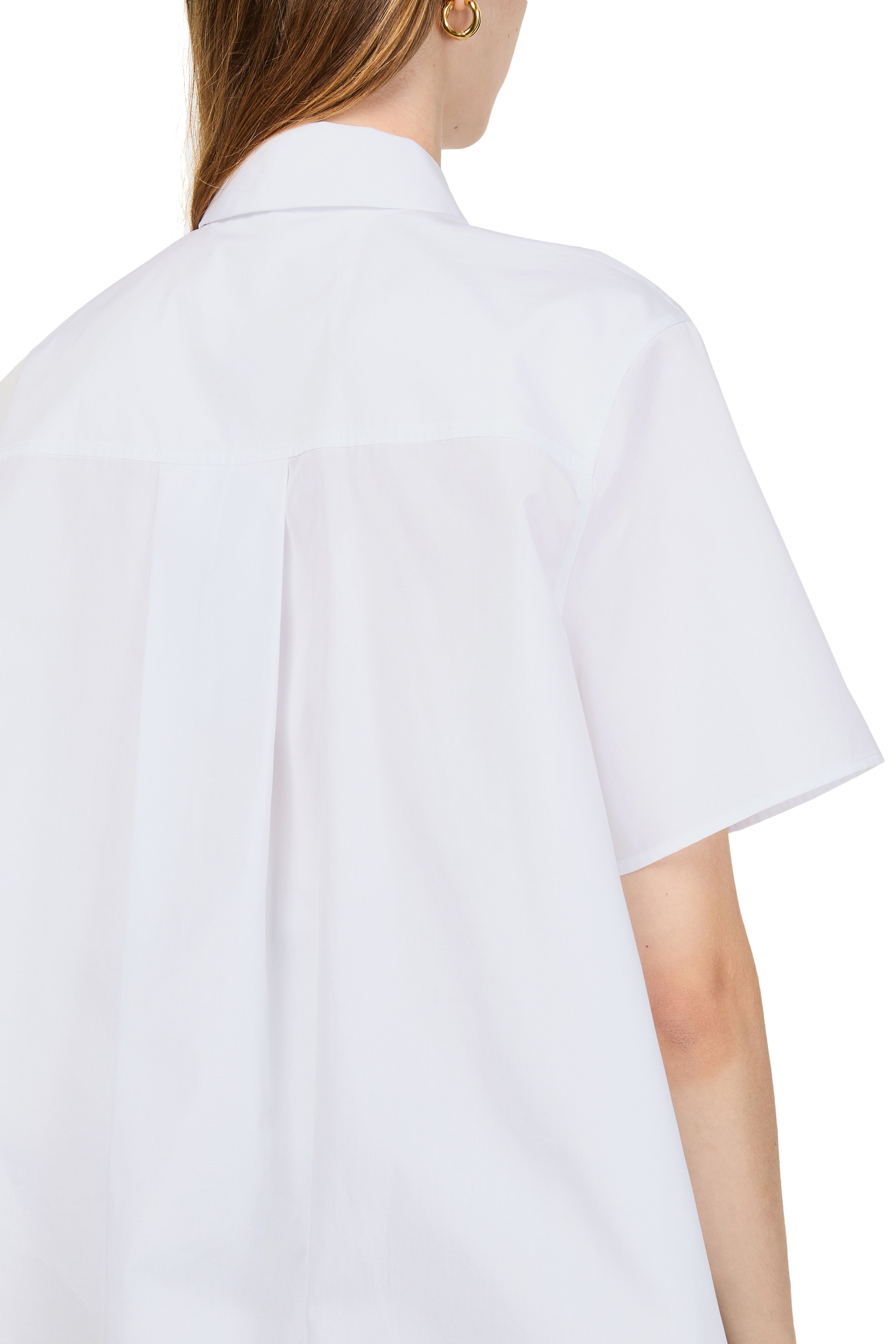 Short sleeve trapeze shirt in cotton thumbnail 5