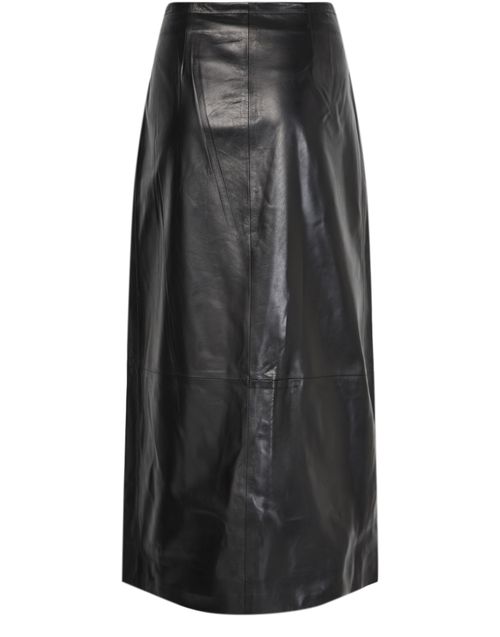 KHAITE Quinn leather skirt