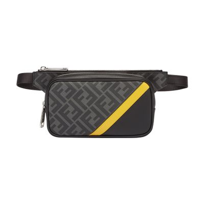 Fendi Diagonal Belt Bag In Noir