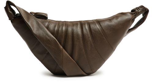 LEMAIRE Croissant grained leather medium bag