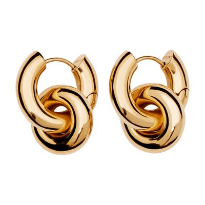 Lie Studio The Esther Hoop Earrings In Silver