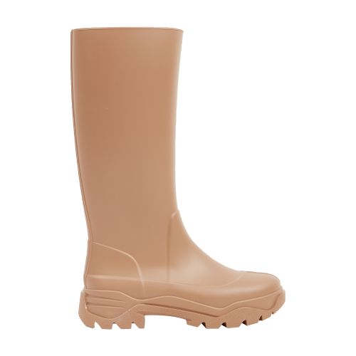 Maison Margiela Tabi Rain Boots In Tan
