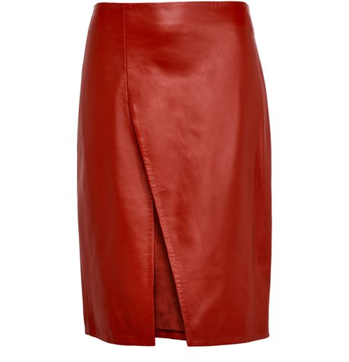 LOULOU STUDIO Ekare leather slit skirt