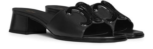 CELINE Celine Clemence mules in lambskin and patent calfskin