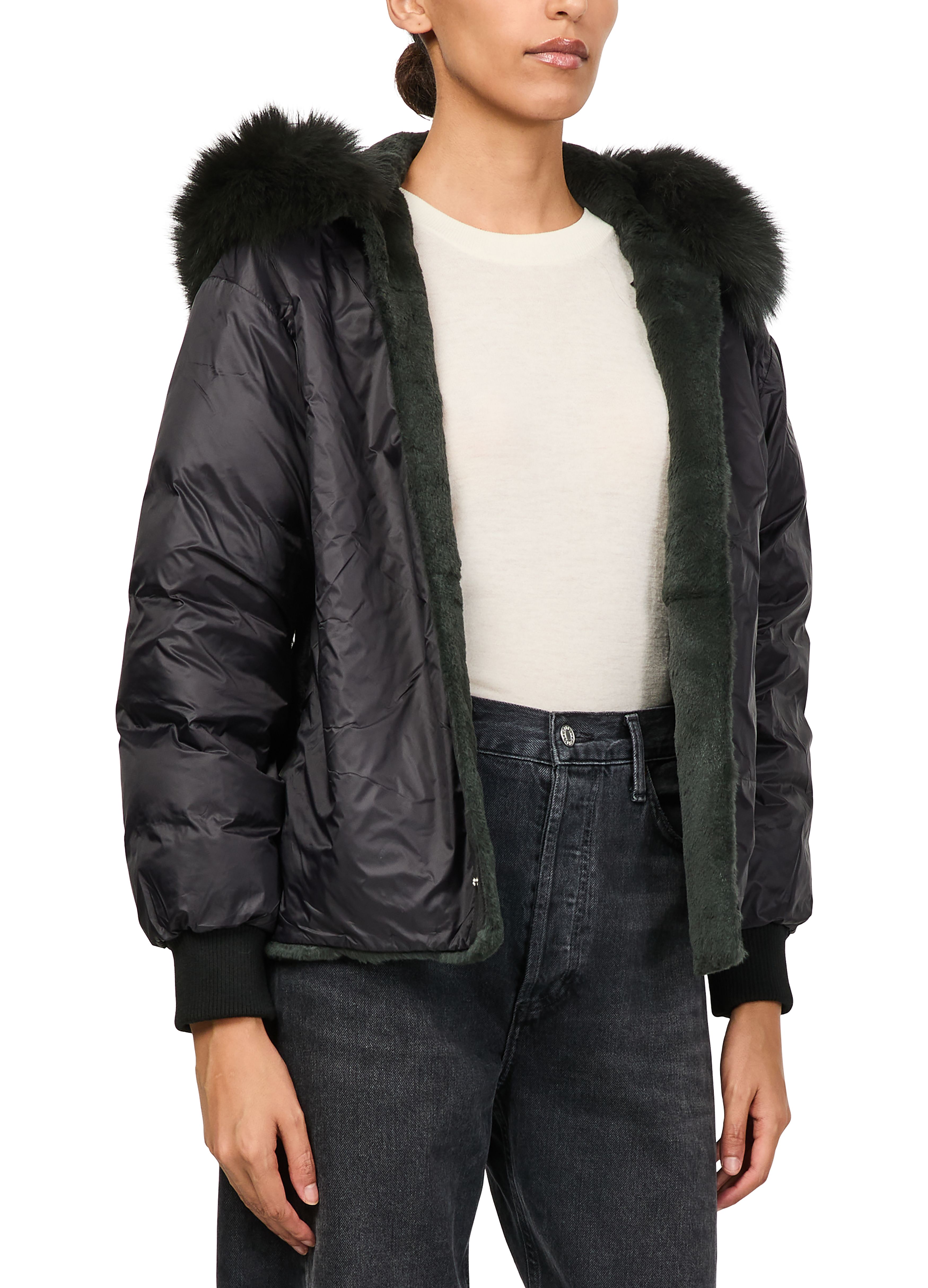 Hooded cotton parka thumbnail 6