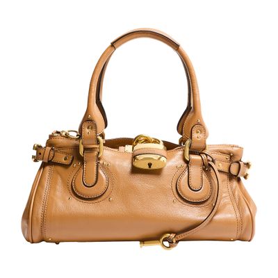 Chloé Paddington Brown Handbag With Two Top Handles And Padlock On The Front In Leather Woman In Brown