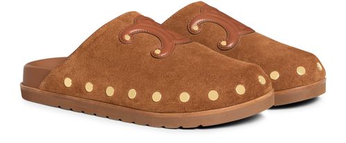 CELINE Celine Pitea clog in suede calfskin