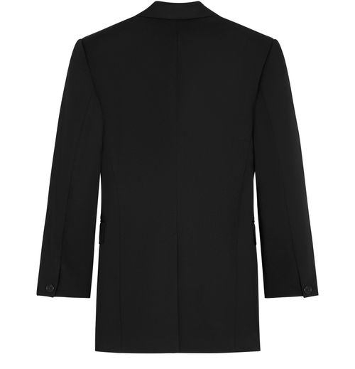CELINE Colonne jacket in diagonal wool