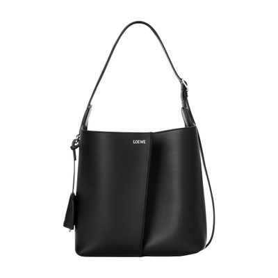 Loewe Medium Bilbao Bucket In Smooth Leather Skin For Woman In Black