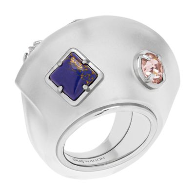 Louis Vuitton Lv Swirl Ring In Silver