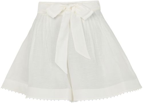 ZIMMERMANN Dawning beaded tuck shorts