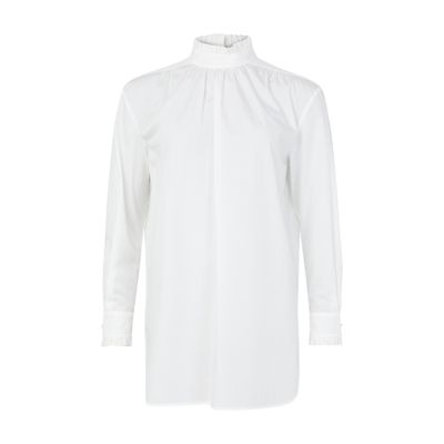 Max Mara Gettata Long-sleeved Blouse In Brown