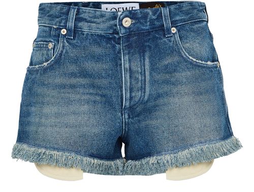LOEWE Anagram denim shorts