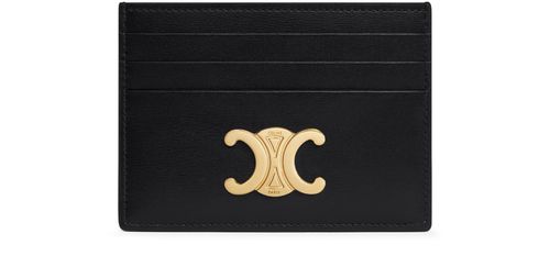 CELINE Triomphe in shiny calfskin card holder