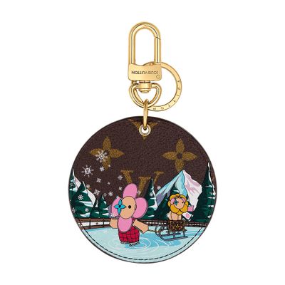 Louis Vuitton Illustre Ice Skate Bag Charm And Key Holder In Brown