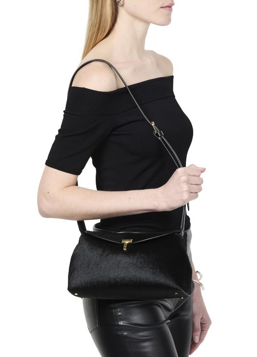 TOTEME Pochette en poils de poney T-Lock