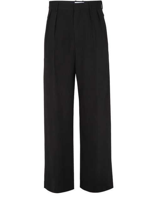 LOEWE Wide leg trousers in stretch viscose