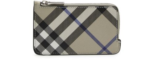 BURBERRY Check double-compartment wallet