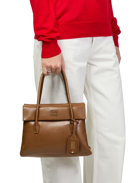 MIU MIU Nappa leather archive bag