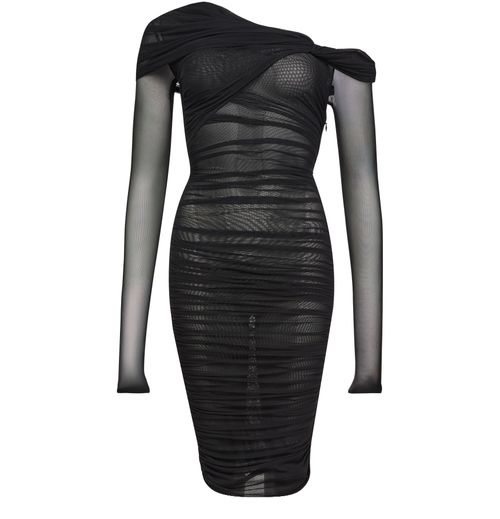 MUGLER Mesh short dress
