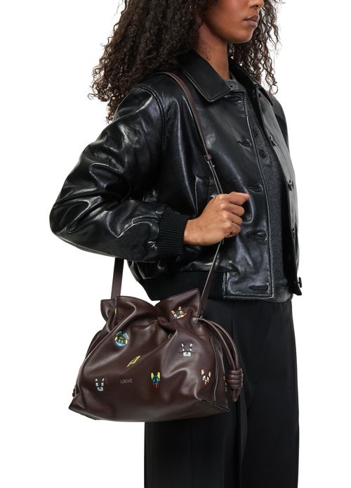 LOEWE Cats medium Flamenco clutch