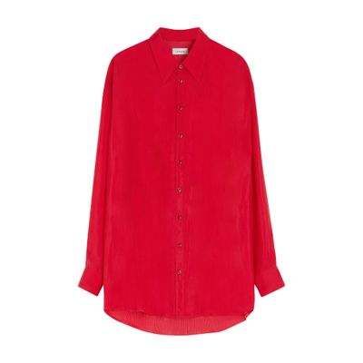 Lemaire Flowing Long Sleeve Shirt In Multi
