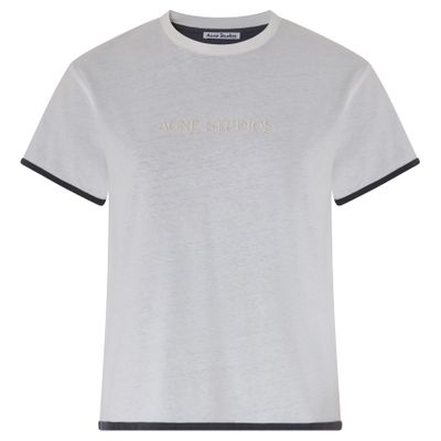 Acne Studios Short-sleeved T-shirt In Gray