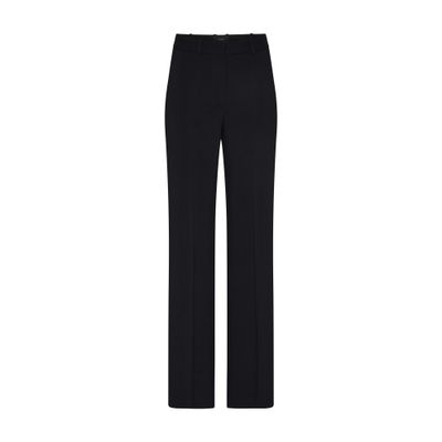 Joseph Womens Black Morissey Straight-leg High-rise Stretch-woven Trousers In Black