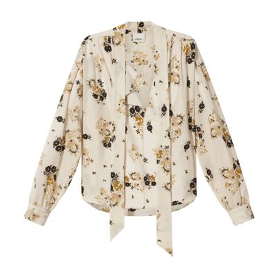 Isabel Marant Fedry Long-sleeved Blouse In Multi
