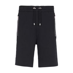 Men s Cotton shorts with embossed Balmain logo BALMAIN 24S