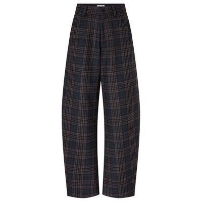 Darkpark Khris Barrel-leg Trousers In Blue