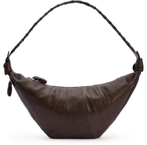 LEMAIRE Woven chevron large croissant bag