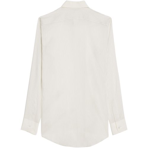 CELINE Romy shirt in striped silk