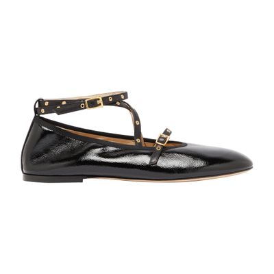 Wandler June Ankle Ballerinas In Black