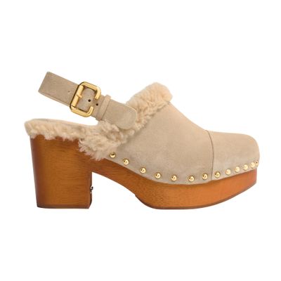 Chloé Jeannette Clogs In Neutral