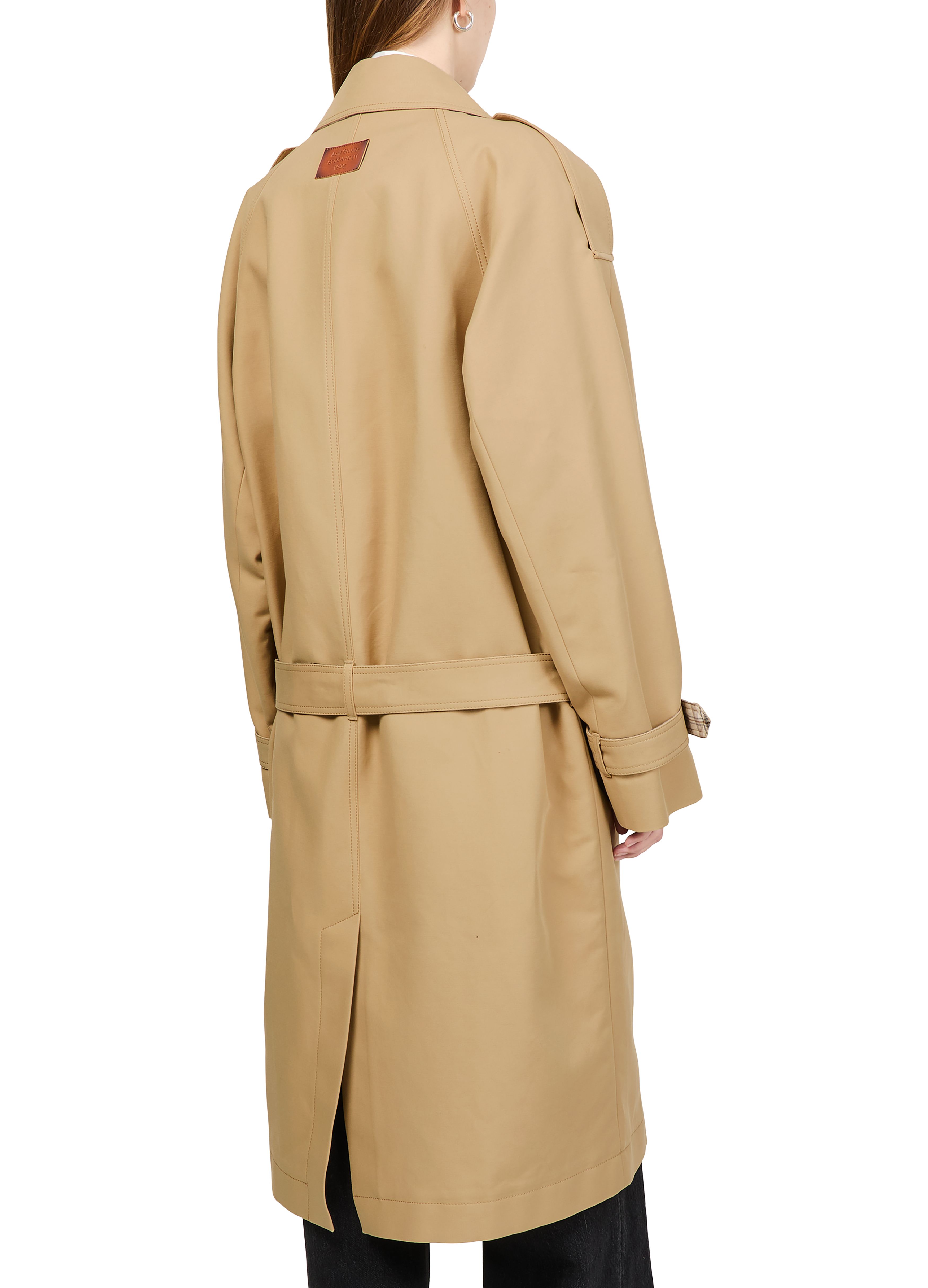 Satin trench coat thumbnail 5