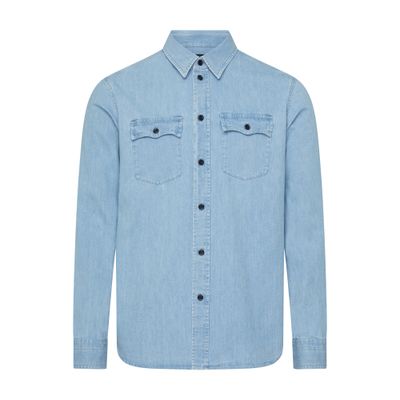 Tom Ford Western Shirt In Denim In Blue