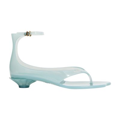 Chloé Chloe Women Pastel Light-blue Tpu Chloe Jelly Thong Sandals In Blue