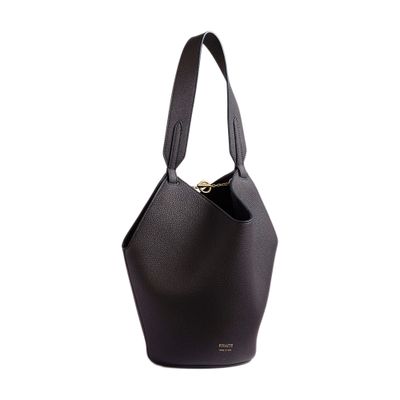 Khaite Lotus Mini Tote Bag In Black