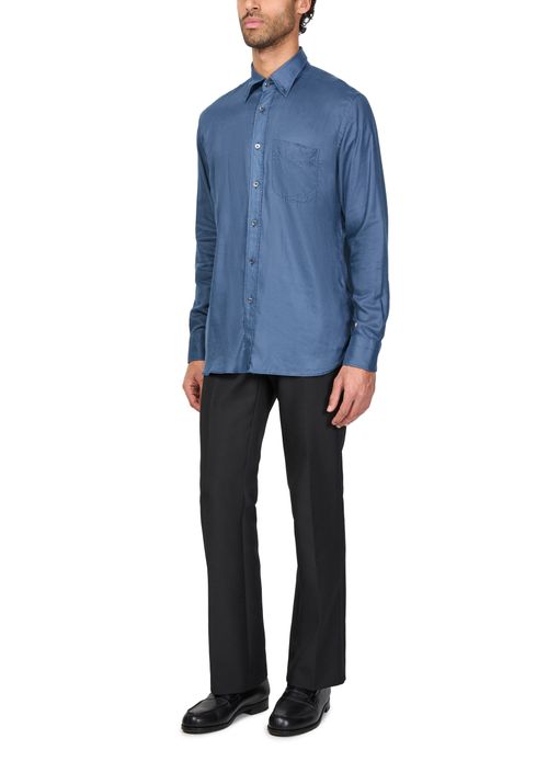 TOM FORD Crepe satin fluid fit long sleeved shirt