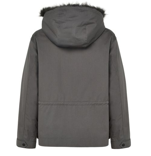 YVES SALOMON Parka courte en coton à capuche