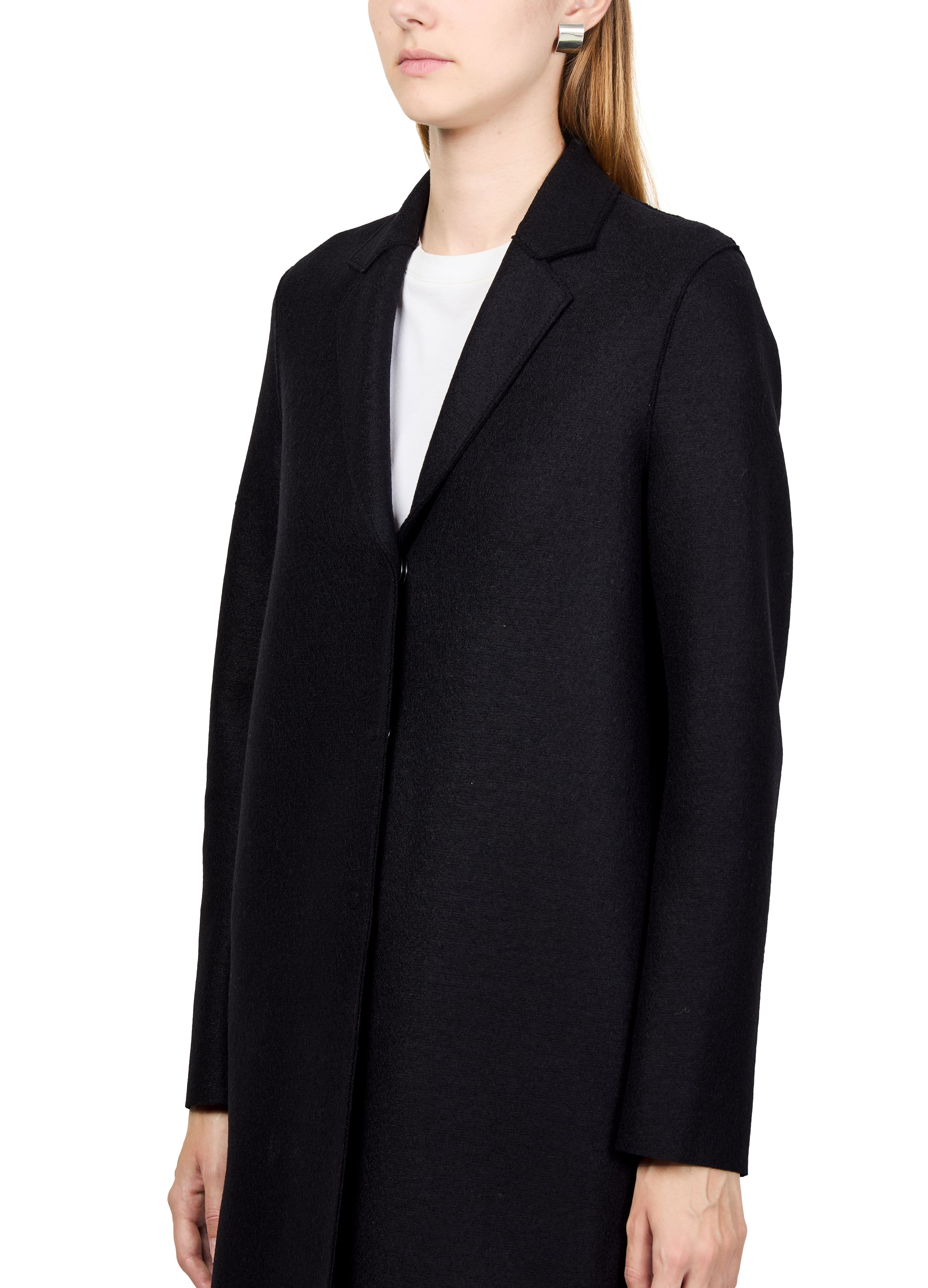 Cocoon pressed wool coat thumbnail 4
